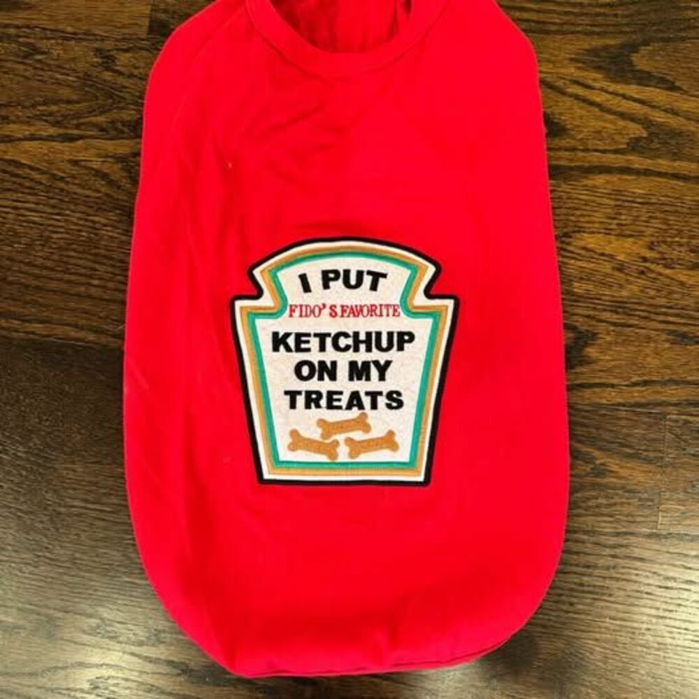 Ketchup dog costume Tshirt - 3XL